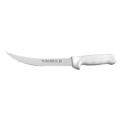 Dexter 5523 8" White Sani-Safe Breaking Knife with Polypropylene Handle
