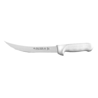 Dexter 5523 8" White Sani-Safe Breaking Knife with Polypropylene Handle