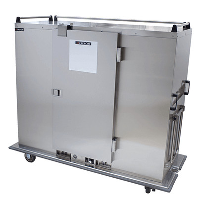 Cres Cor EB150XX 180 Covered Plates Stainless Steel Single Door Insulated Mobile Banquet Cabinet - 120 Volts
