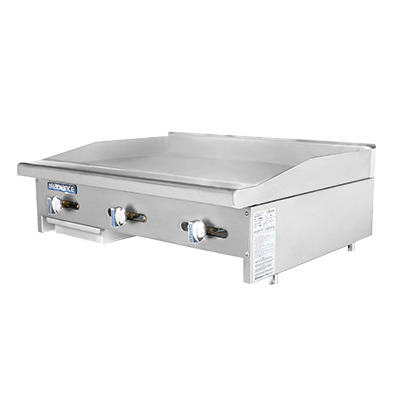 Turbo Air TAMG-36-NG 36&quot; Natural Gas Countertop Radiance Griddle - 66,000 BTU
