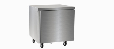 Delfield 4432NP 32" W Stainless Steel One-Section 1 Door Reach-In Refrigerated Worktop and Undercounter - 115 Volts