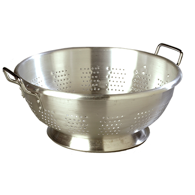 Carlisle 60280 16 Qt. Aluminum Satin Finish Colander