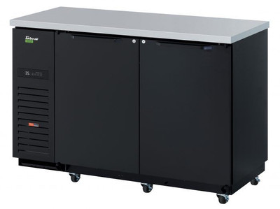 Turbo Air TBB-2SB-N6 58.75"W Two-Section Door Solid Door Back Bar Cooler