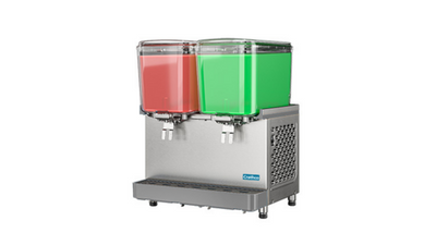 Crathco-UNIC SR-25-16 9.5 Gal. Clear Polycarbonate Bowl and Cover Classic Pro Bubbler Pre Mix Cold Beverage Dispenser - 120 Volts