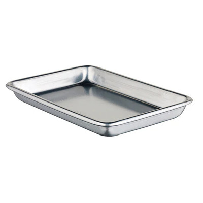 Winco ALXP-0609 9.5" Aluminum Sheet Pan or Serving Tray