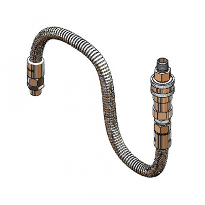T&S Brass B-1433-03 Flex Hose Assembly 20"