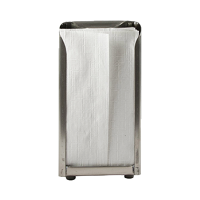 San Jamar H900X Tall Fold Tabletop Napkin Dispenser Satin