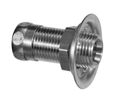 Fisher 71439 1/2" x 1 1/4" With Locknut Stainless Steel Washer & Slip Joint Nut Nipples