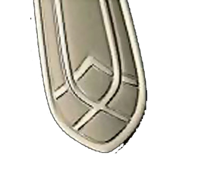 Bon Chef S1403 7.47" 18/10 Stainless Steel Viva Soup and Dessert Spoon