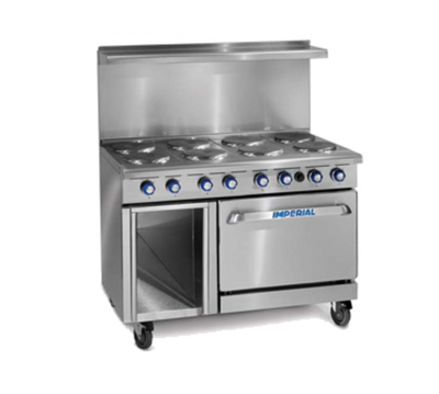 Imperial IR-8-E-XB 48" Electric Pro Series Restaurant Range - 208 Volts