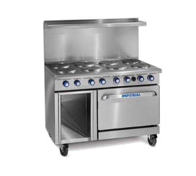 Imperial IR-8-E-XB 48" Electric Pro Series Restaurant Range - 208 Volts
