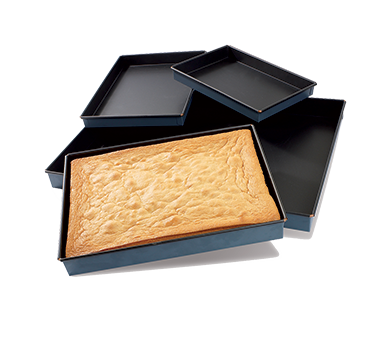 Matfer Bourgeat 331311 11.88" L x 7.88" W x 1.38" H Rectangle Exopan Sponge Cake Pan