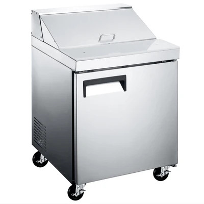 Admiral Craft GRSL-1D 27.5" W 1-Section 1 Door Grista Refrigerated Salad or Sandwich Prep Table - 4.4 Amps