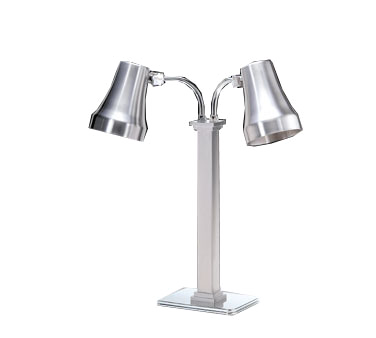Spring USA 2792-5 Stainless Steel Double Heat Lamp with 2 Bulbs - 110-120 Volts, 250 Watts