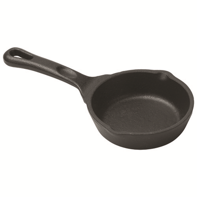 Winco CAST-3
3-1/2"
3 Oz.
Cast Iron
Black
Round
FireIron Mini Induction Skillet