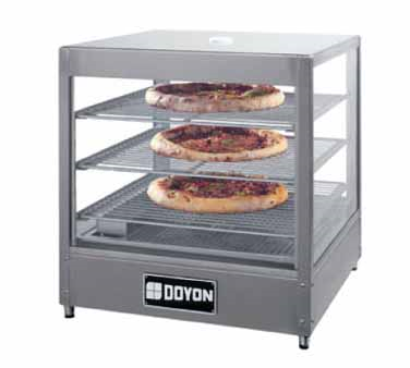 Doyon DRP3 Food Warmer/Display Case Countertop With Three Shelf Interior Rack Capacity 120V