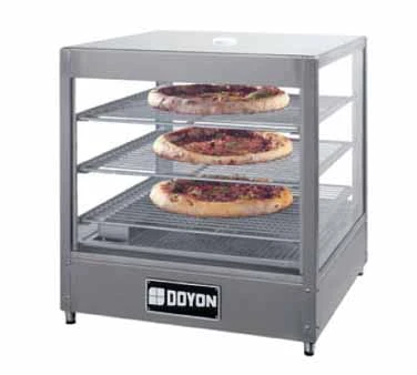 Doyon DRP3 Food Warmer/Display Case Countertop With Three Shelf Interior Rack Capacity 120V