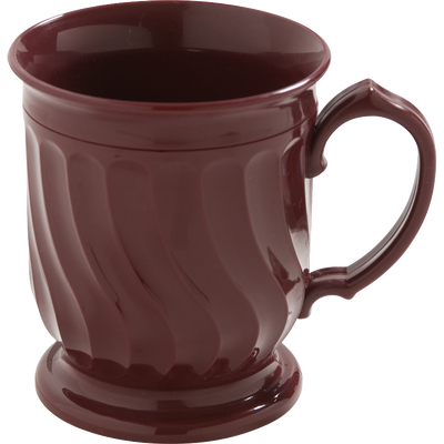 Dinex DX300061 8 Oz. Polypropylene Cranberry Pedestal Base Mug (48 Each Per Case)