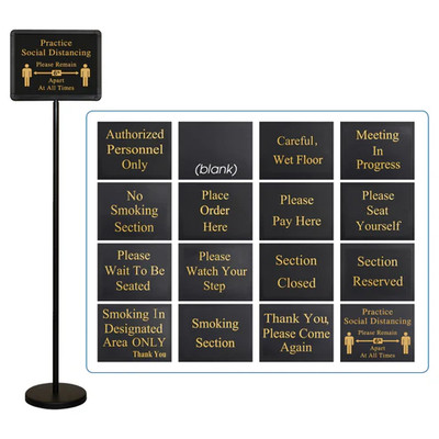 Winco HTS-60K 60"H Hostess Sign Set (1 Set)