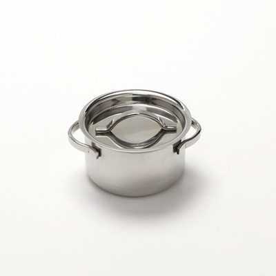 American Metalcraft MPL4 2.63" 4 Oz. Stainless Steel Round Mini Pot