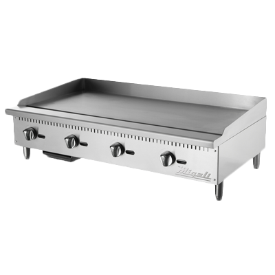 Migali C-G48 48" Natural Gas Countertop Competitor Series Griddle - 120,000 BTU