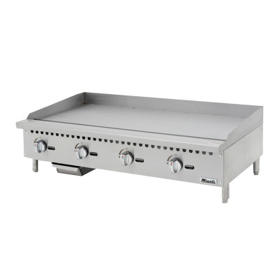 Migali C-G48 48" Natural Gas Countertop Competitor Series Griddle - 120,000 BTU