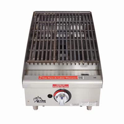 Star 6115RCBF Star-Max® 15" Gas Countertop Charbroiler with Adjustable Manual Controls - 40,000 BTU