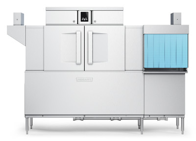 Hobart CL86-BAS+BUILDUP Low Temp Conveyor Dishwasher
