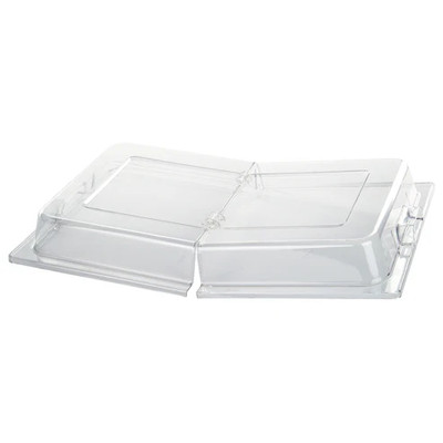 Winco C-DPFH 21" W x 13" D x 2.4"H Polycarbonate Full Size Dome Cover
