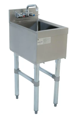 Advance Tabco SL-HS-12-X 12" W x 18" D Stainless Steel 1 Bowl Special Value Underbar Basics Hand Sink