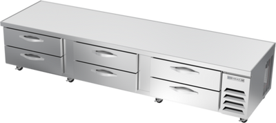 Beverage Air WTRCS112HC 112"W Six Drawer Worktop Cook Stand Refrigerator