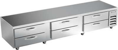 Beverage Air WTRCS112HC 112"W Six Drawer Worktop Cook Stand Refrigerator