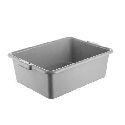 CAC China BTDB-7GY 7" H Gray Polypropylene Bus Box (1 Each)