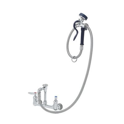 T&amp;S Brass B-0167-02 Spray Assembly wall mount mixing faucet with 8"