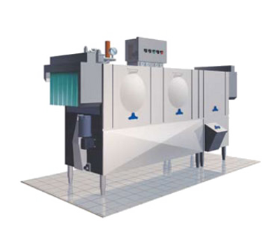 Stero SCT108S Three Tank Dishwasher With Pre-Scrapper With Conveyor Type 208 Volts