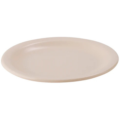 Winco MMPR-6
 6-3/8"
 Plastic
 Tan
 Round
 Plate
 4 Dozen (Contains 1 Dozen)