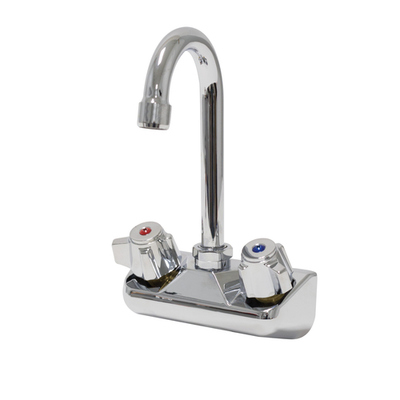 Advance Tabco K-59-EC-X 4&quot; Centers Splash Mounted Special Value Faucet with 3.5 Gooseneck Spout
