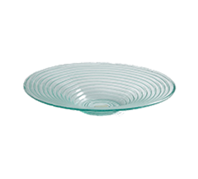 American Metalcraft GBG19 18" 128 Oz. Glass Green Round Glacier Bowl