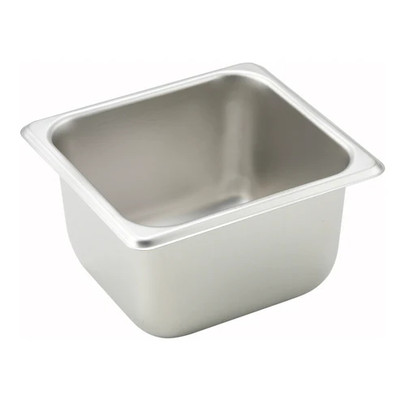Winco SPS4 4" Deep 1/6 Size Stainless Steel Steam Table Pan