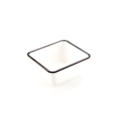 American Metalcraft MRCW7 44 Oz. Plastic Black Rectangular Endurance Serving Bowl