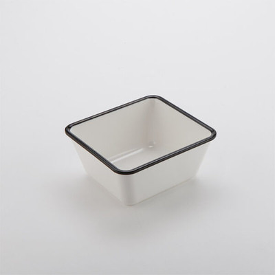 American Metalcraft MRCW7 44 Oz. Plastic Black Rectangular Endurance Serving Bowl