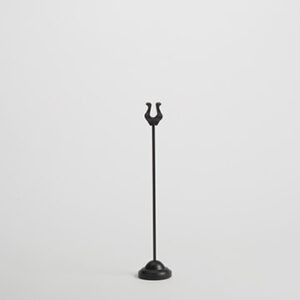 American Metalcraft HPBL12 2.25" W Black Metal Number Stand