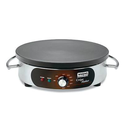 Waring WSC165BX 16&quot; Electric Cast Iron Cook Surface Crepe Maker - 208 Volts
