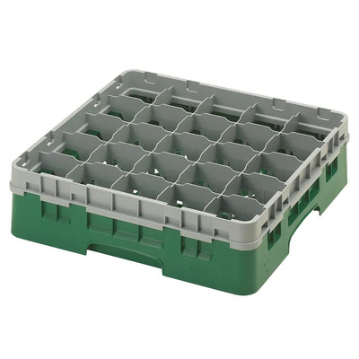 Cambro 25S418119 Camrack Glass Rack With Soft Gray Extender - 5 Cases