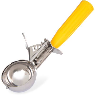 Carlisle 60300-20 2 Oz. Yellow Stainless Steel Round Bowl Disher