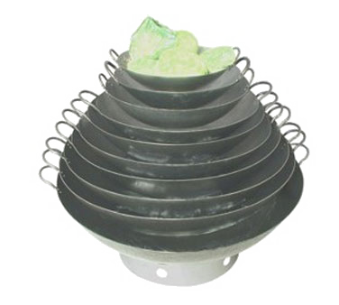 Town 34722 22" Hand Hammered Steel Cantonese Wok