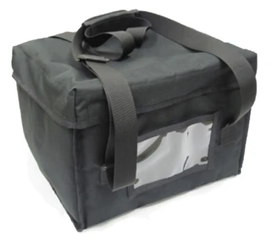CookTek TCSBAG ThermaCube 7" Tall Black Thermal Delivery Small Bag Only with Removable Velcro Interior Divider