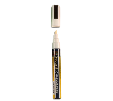 American Metalcraft SMA510V4WT Small Tip White Securit Chalk Markers (Pack of 4)