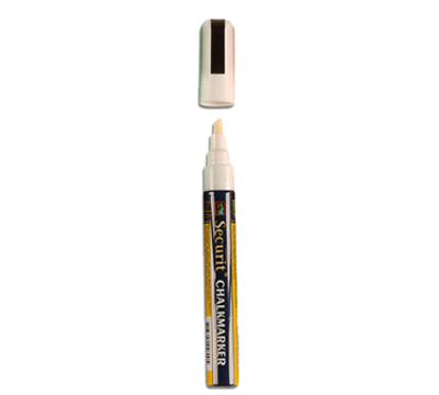 American Metalcraft SMA510V4WT Small Tip White Securit Chalk Markers (Pack of 4)