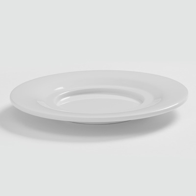 American Metalcraft DS5WH 5.5&quot; Plastic White Round Saucer